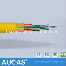 China Hersteller PVC Jacke Single Mode Optisches Kabel GJFJV 24 Core G.652 Glasfaserkabel